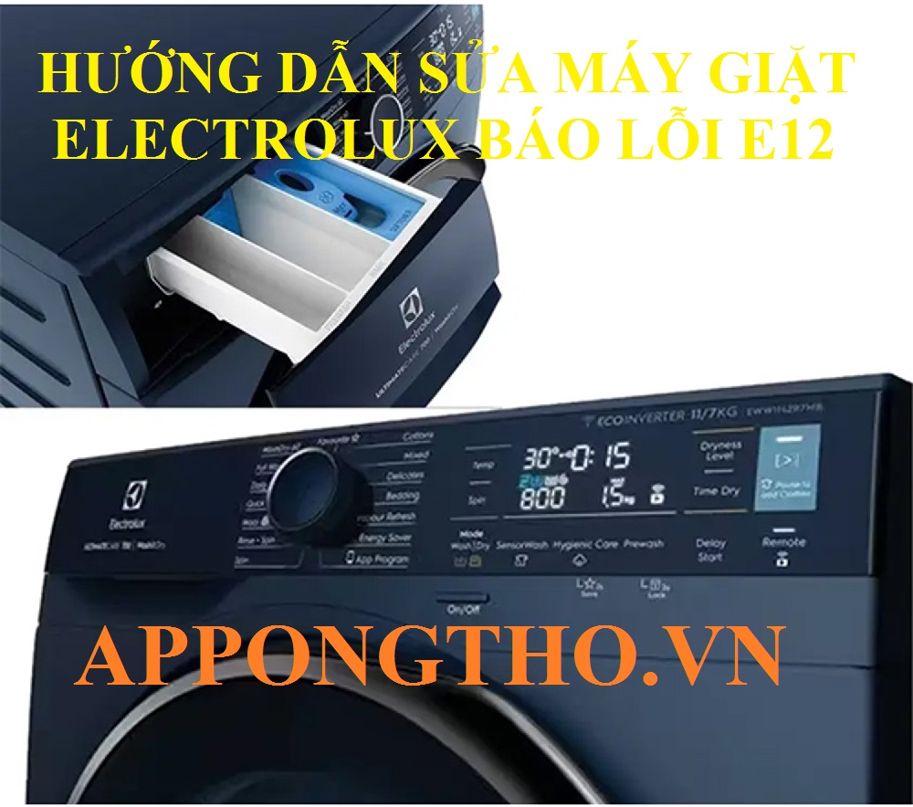 Máy giặt Electrolux lỗi E12 có liên quan đến van xả không?