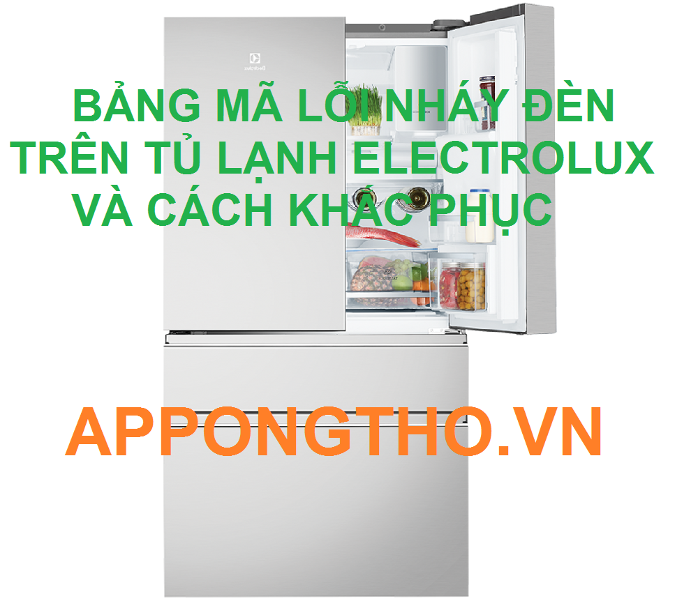 Cách Sửa Tủ Lạnh Electrolux Lỗi Đèn Nhấp Nháy Cách Hiệu Quả